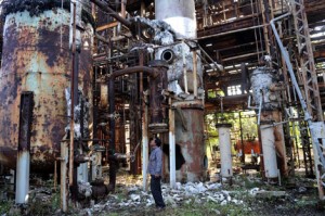 Fabrica de Union Carbide en Bhopal, India