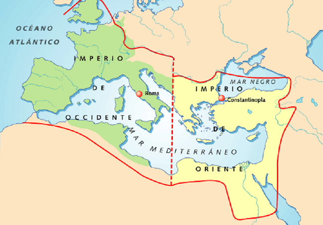 imperio romano division