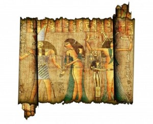 4555279-antiguo-rollo-de-papiro-egipcio-aisladas-en-blanco
