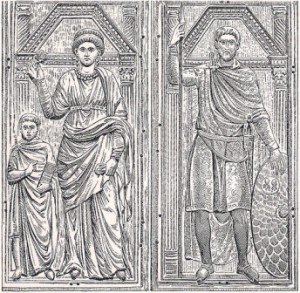 Estilicón, su esposa Serena y su hijo Euquerio