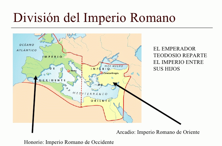 Hist IV Division Imperio Romano Muerte Teodosio 395