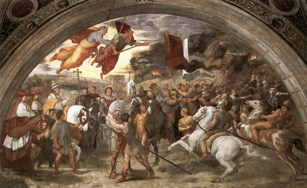 Atila contra los romanos (Rafael)