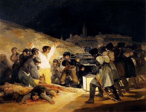 La historia a través de la pintura. Los fusilamientos del 3 de Mayo de Goya. El comienzo de la Guerra de la Independencia española
