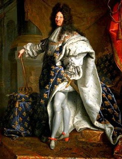 Luis XIV luciendo sus tacones