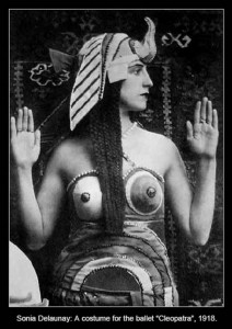 Diseños de vestuario para Cleopatra